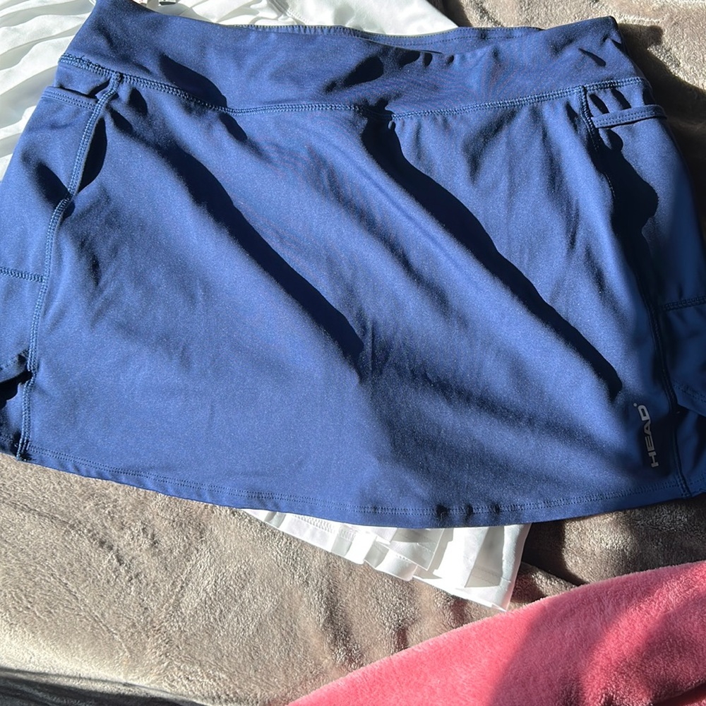 Navy blue tennis skirt